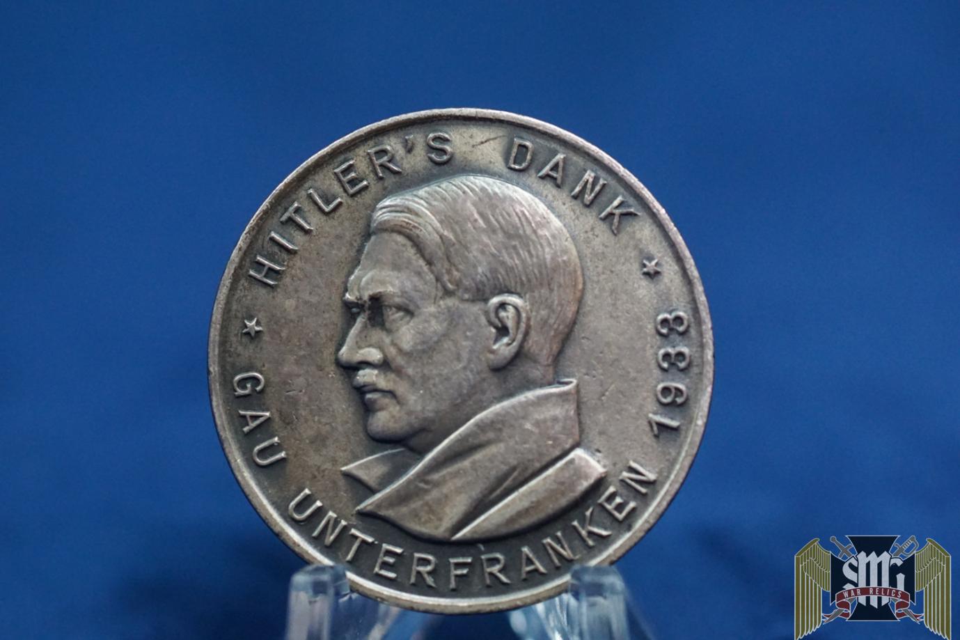 Hitler’s Dank Badge gau unterfranken
