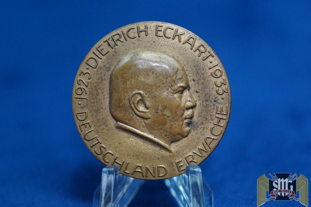 Dietrich Eckart “Germany Awake” Martyrdom Badge By Lauer