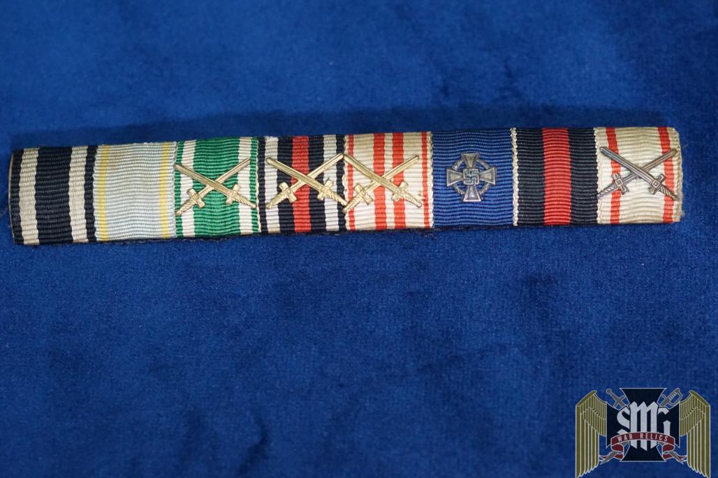 German Veteran 8 Medal Ribbon bar