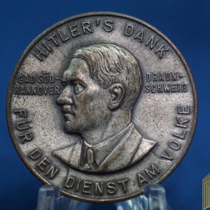 Hitler’s Dank Badge fur den dienst am Volke