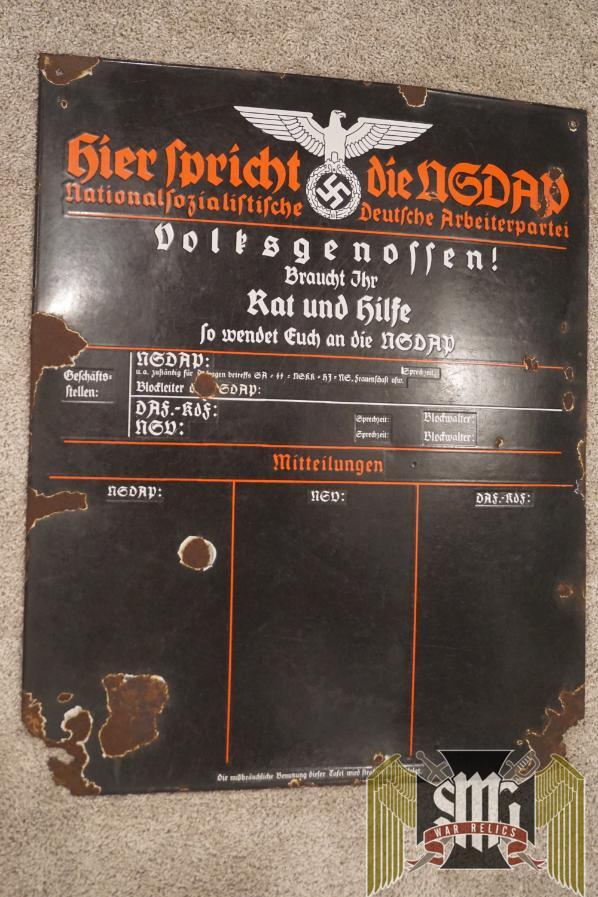 SMGP-2370 Hier Spricht Die NSDAP Announcement Board