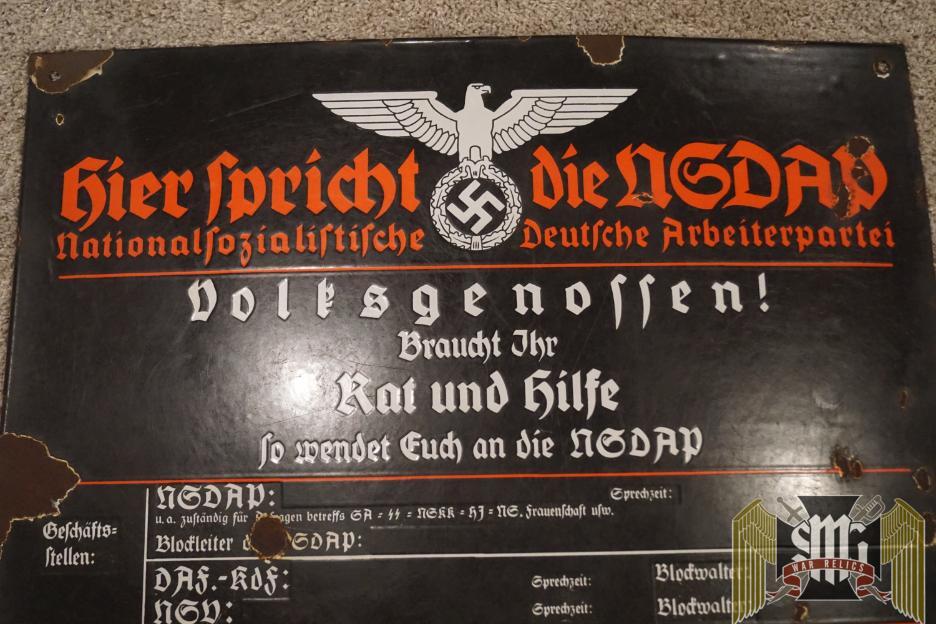 SMGP-2370 Hier Spricht Die NSDAP Announcement Board