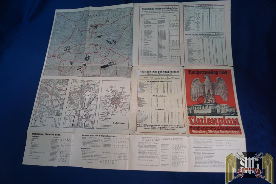 NUREMBERG 1938 Visitor map