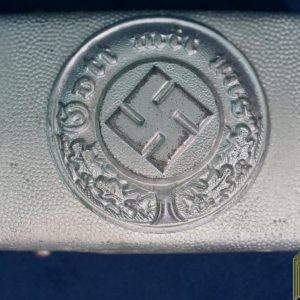 Nazi Police Buckle Zinc two piece unmarked