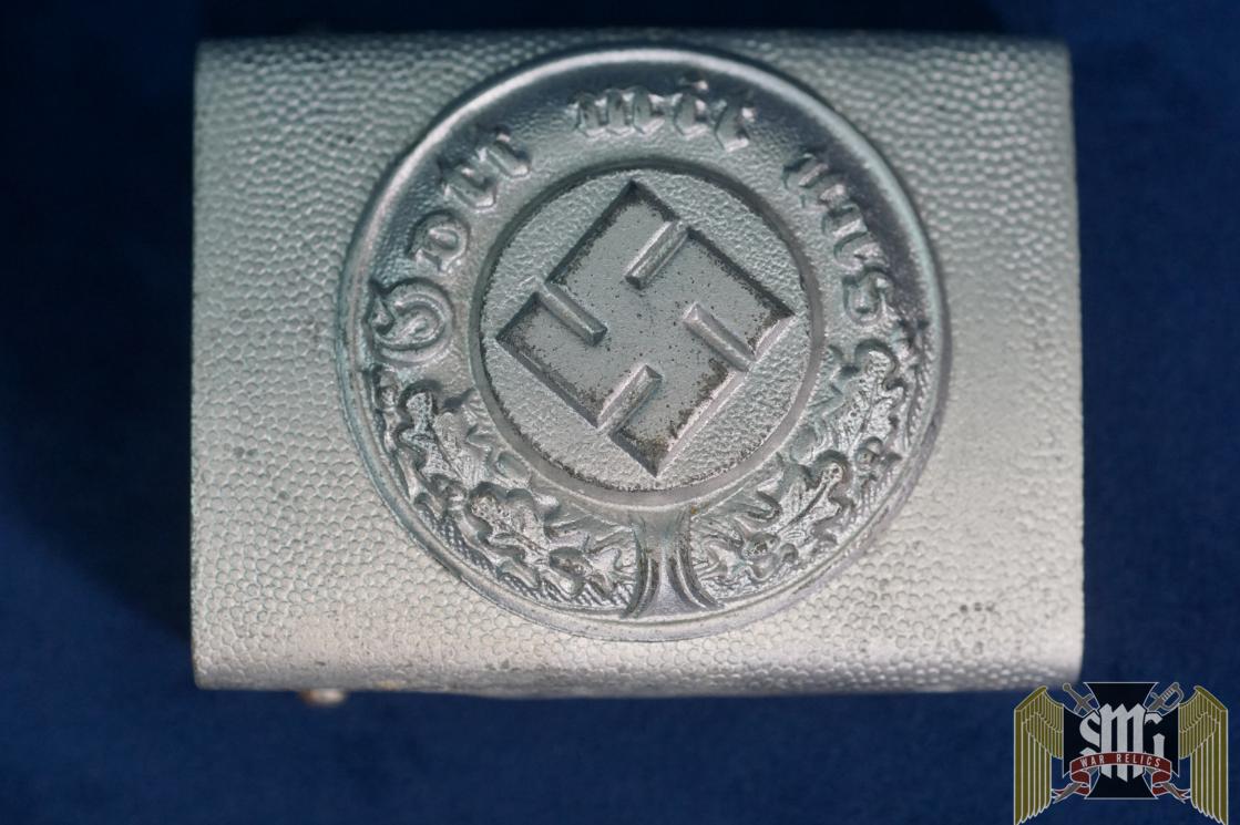 Nazi Police Buckle Zinc two piece unmarked