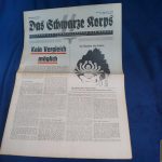 1942 Issue of SS Newspaper Das Schwarze Korps