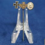 WW1 Iron cross/wound badge 3pc award stick pin