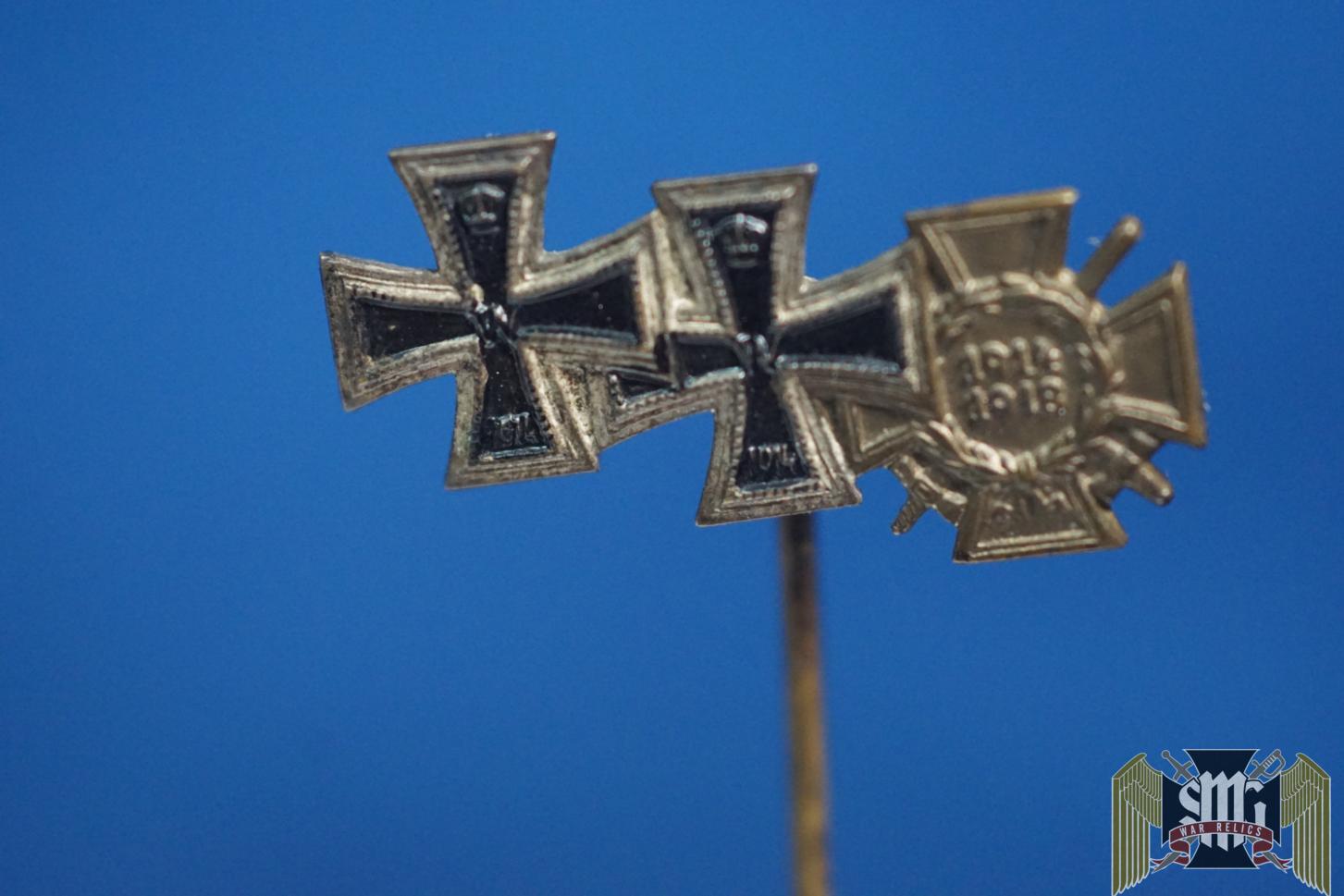 WW1 Iron cross 3pc award stick pin