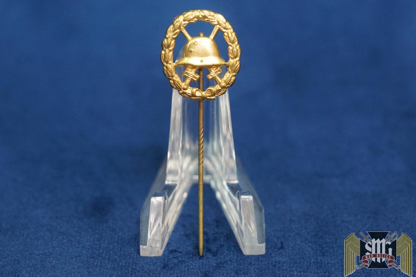 WW1 Gold Wound badge Stick pin 20mm