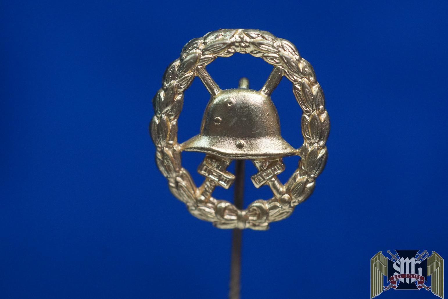 WW1 Gold Wound badge Stick pin 20mm