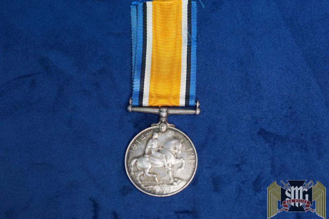 British War Medal KIA WW1 Mesopotamia Campaign 459760 spr.D.c cox. R.E.