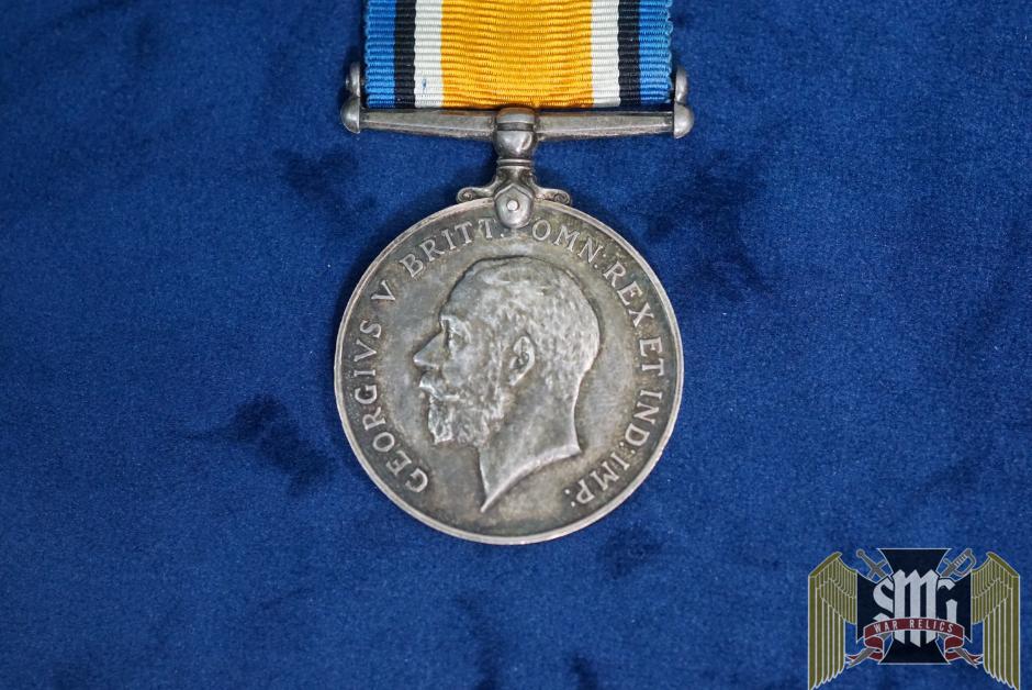 British War Medal KIA WW1 Mesopotamia Campaign 459760 spr.D.c cox. R.E.