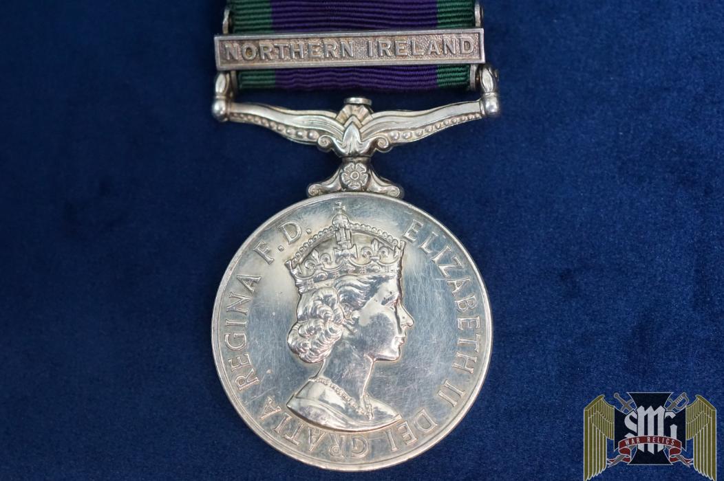 British general service medal w/northern Ireland Clasp 24488647 PTE R D TITE RPC