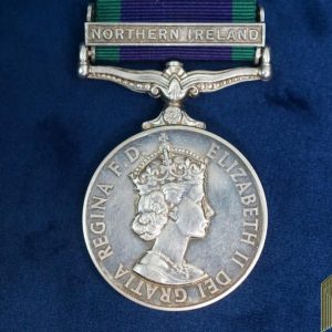 SMGP-2496 British general service medal w/northern ireland Clasp 23699540 cpl. j. howard raoc.