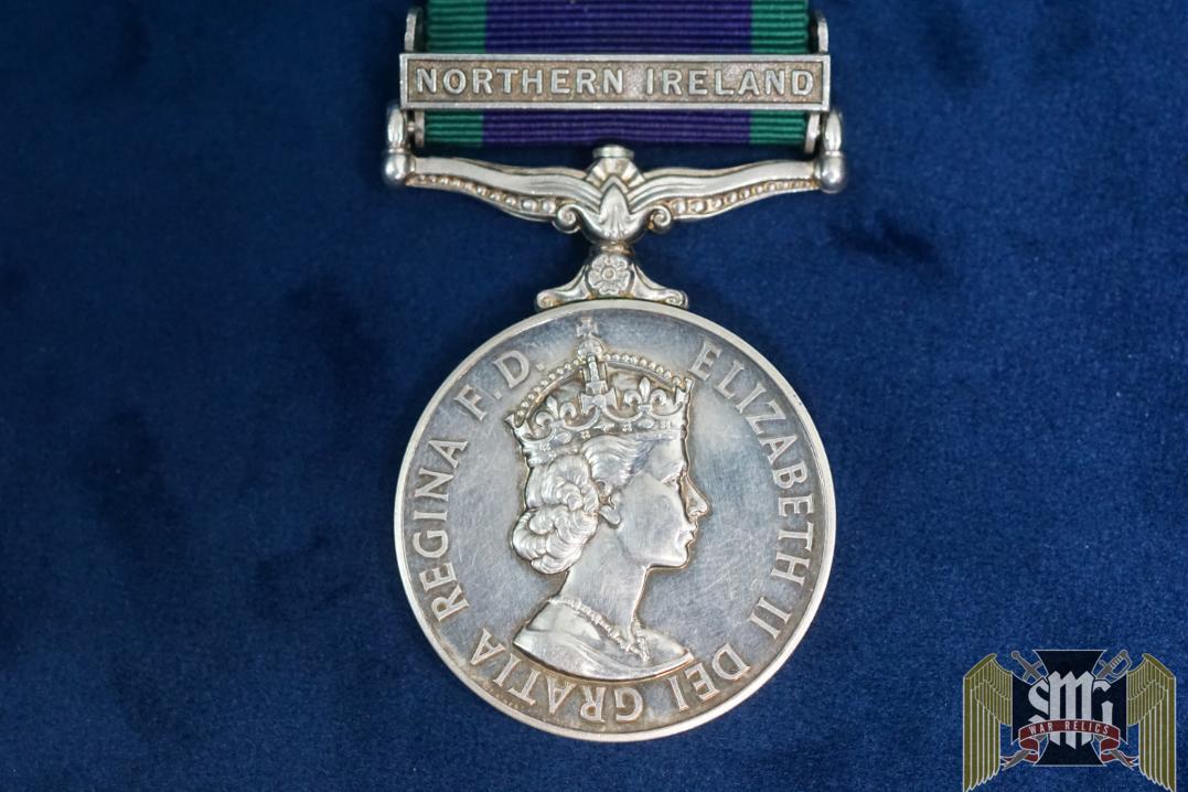 SMGP-2496 British general service medal w/northern ireland Clasp 23699540 cpl. j. howard raoc.
