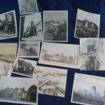 SMGP-2523 WW2 Photos 14 pc lot blown out buildings -Roger Aubry Estate