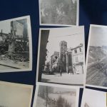 SMGP-2523 WW2 Photos 14 pc lot blown out buildings -Roger Aubry Estate