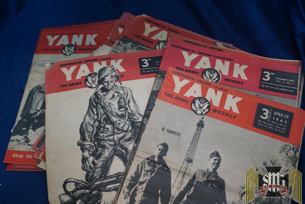 Lot of 23 Yank Magazines --Roger Aubry Estate