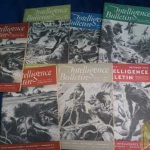 Intelligence Bulletin WW2 US magazine 7 PC lot Roger Aubry Estate