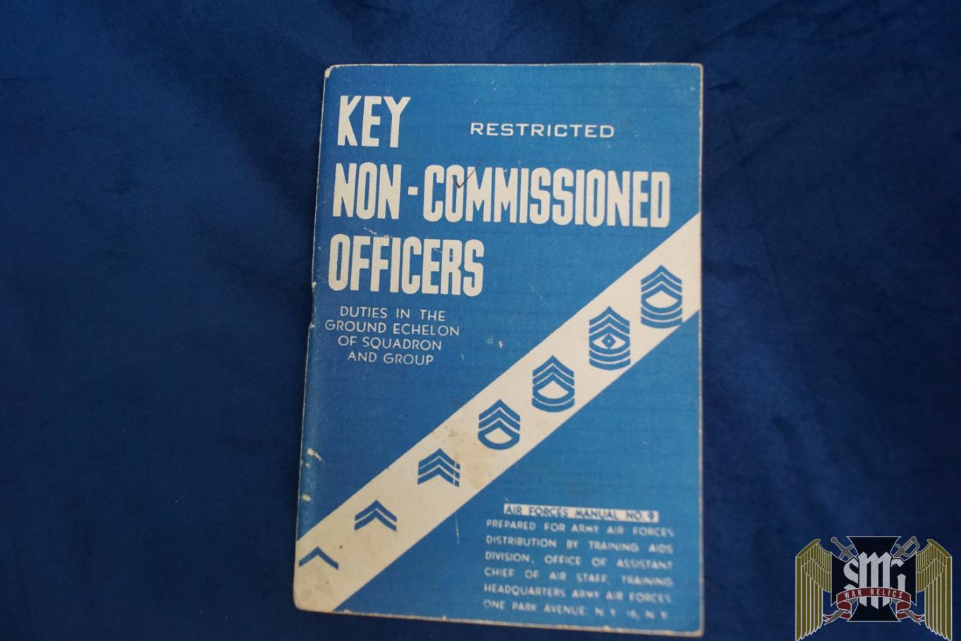 WW2 Key NCO Airforce Duties Manual No. 9- Roger Aubry