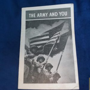 The Army and You WW2 US army guide book -Roger Aubry estate