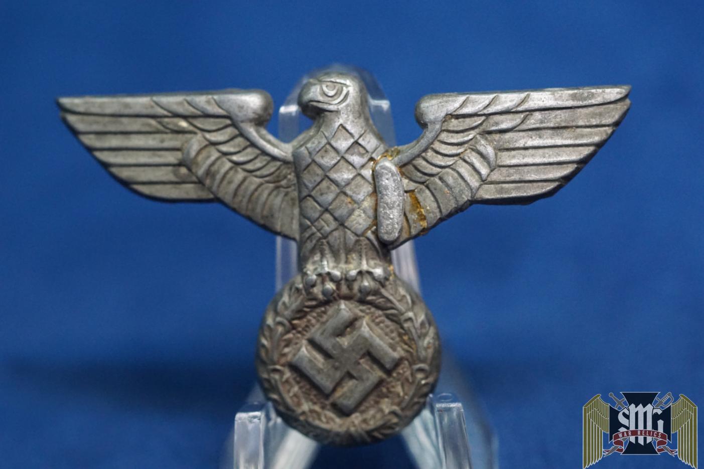 Reichsbahn Visor Eagle in Zinc Repaired