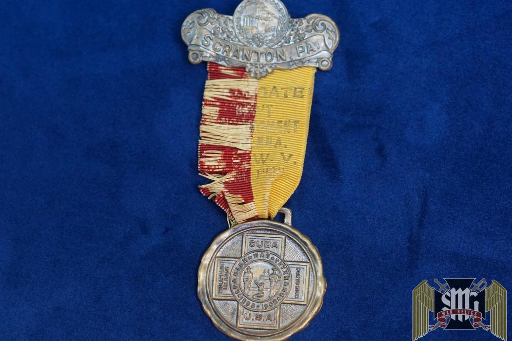 Scranton PA Encampment Spanish War Veteran 1922 Badge