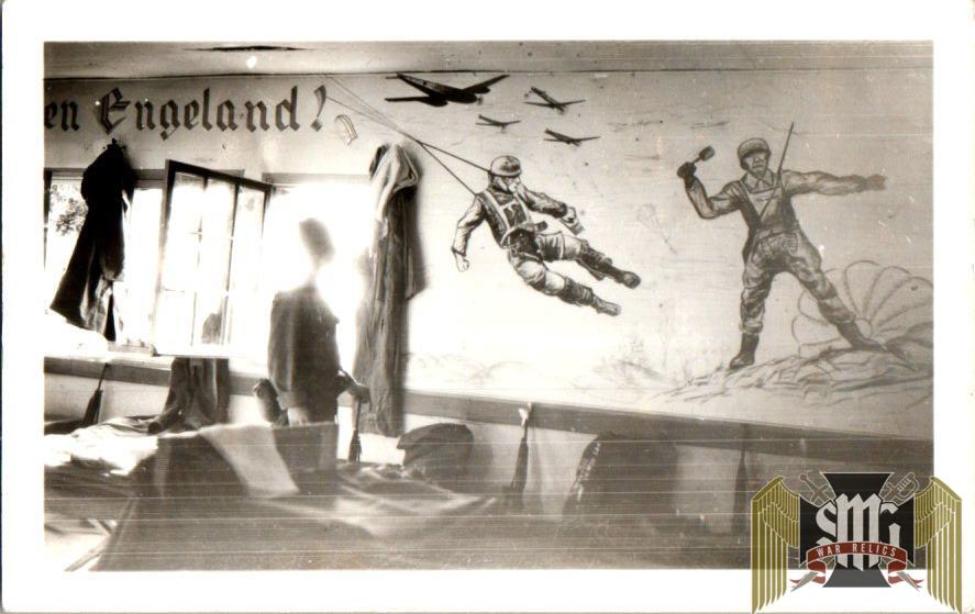 WW2 Photo of German Para trooper Barracks