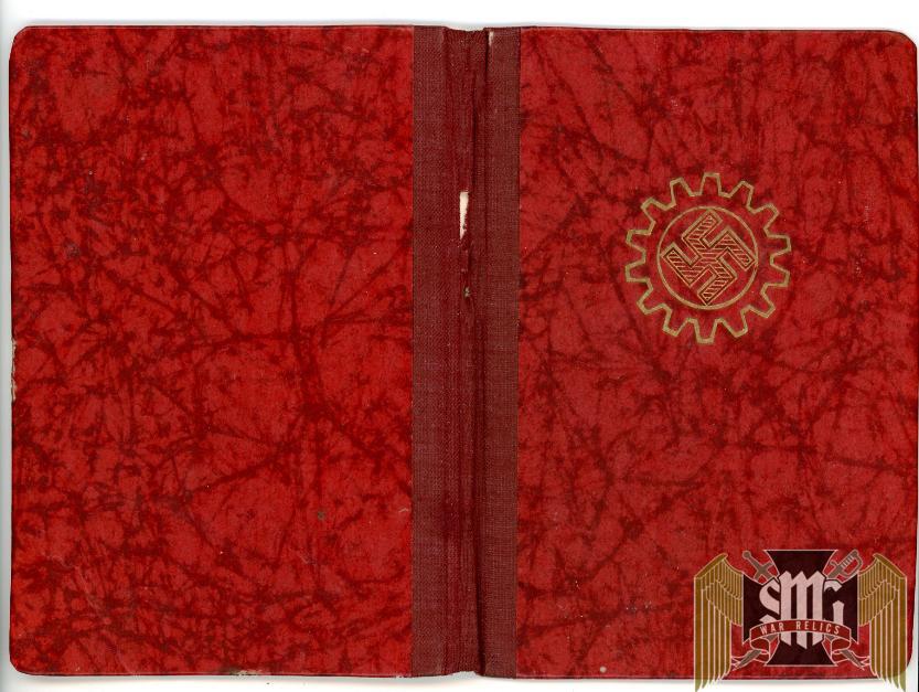 DAF Dues Book w/ unusual writing