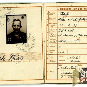 Wehrpass Fritz Thiele