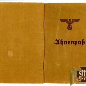 Ahnenpass (proof of Aryan Lineage)