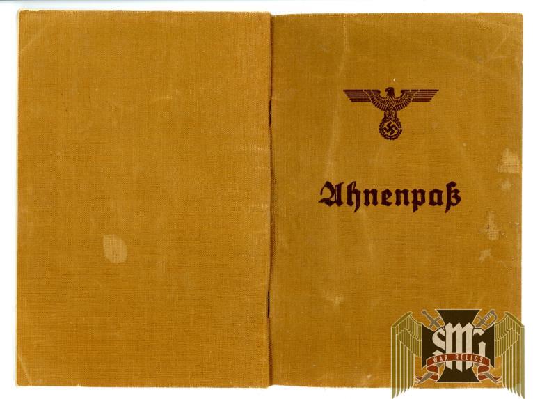 Ahnenpass (proof of Aryan Lineage)