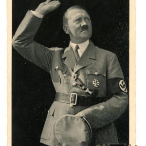 Hitler First day Cancelled stamp post card