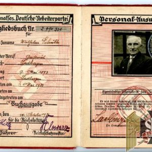 NSDAP Member book