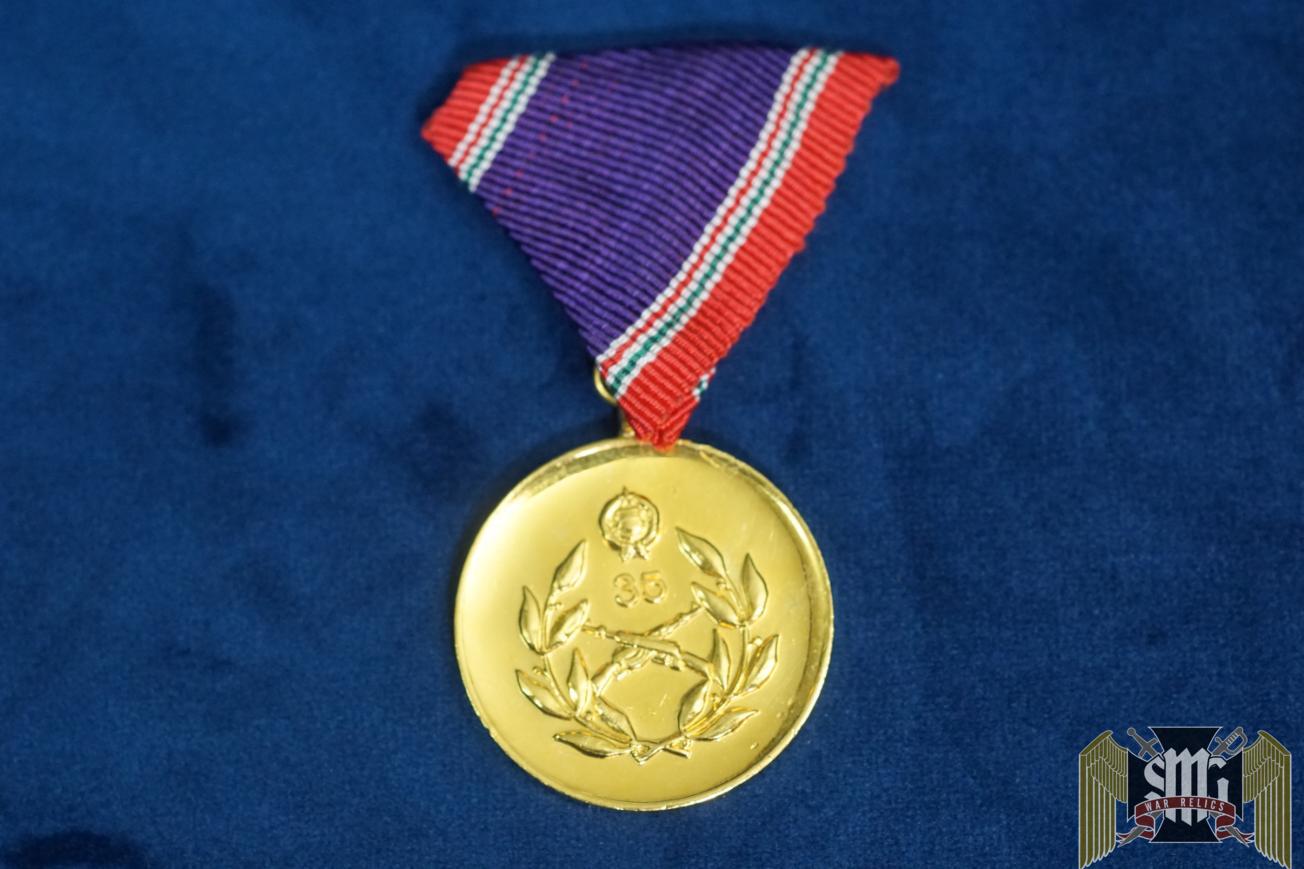 Hungary 35 years military service medal