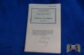 WW2 US Basic Field Manual Soldier's Handbook July 23, 1941 -Aubry Estate