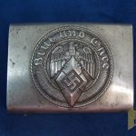 Hitler Youth (HJ) Belt Buckle by Klein & Quenzer RZM m5/276