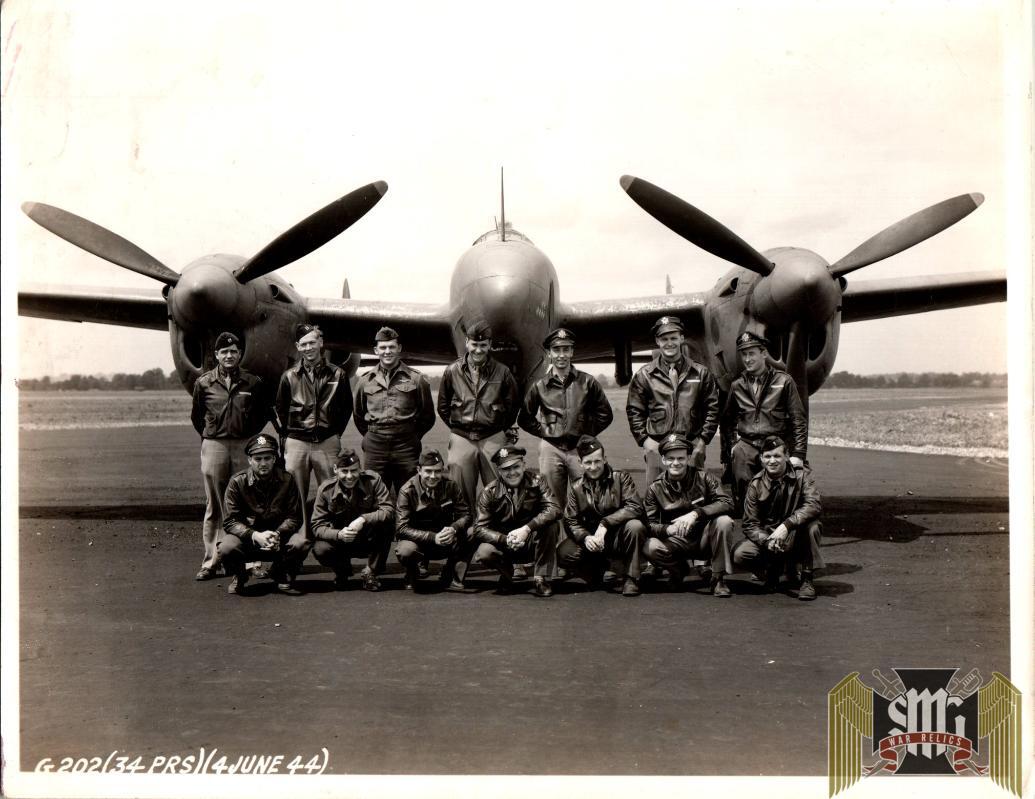 2 Photos of Photo Recon Pilots Roger Aubry Estate
