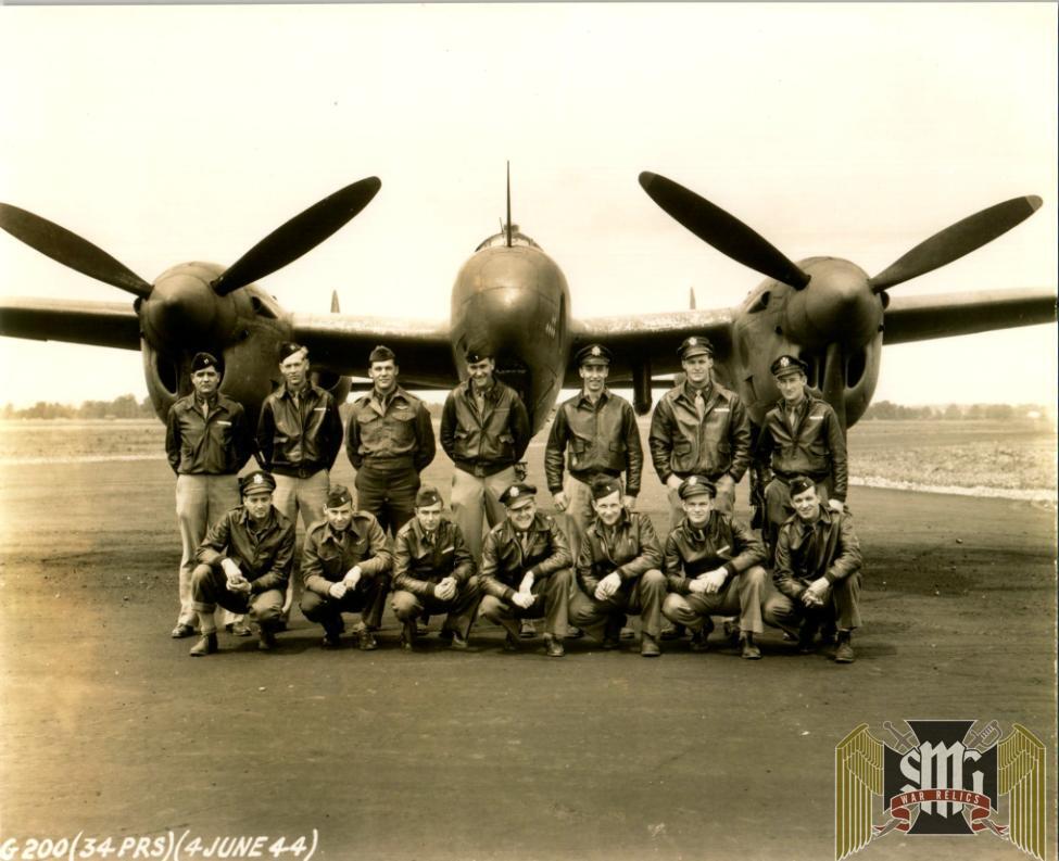 2 Photos of Photo Recon Pilots Roger Aubry Estate