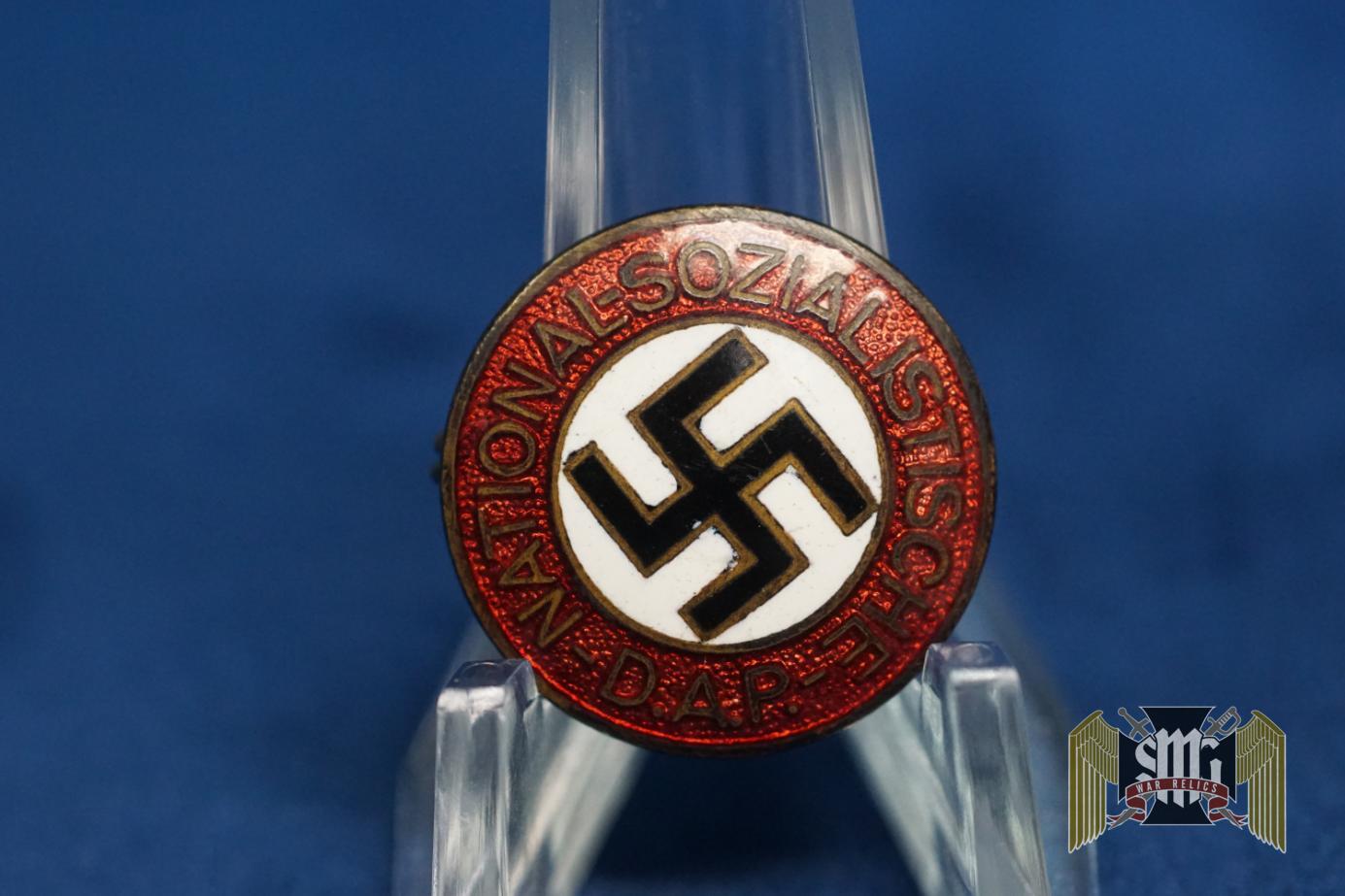 NSDAP Party Badge Pre RZM Ges. Gesch. Marked