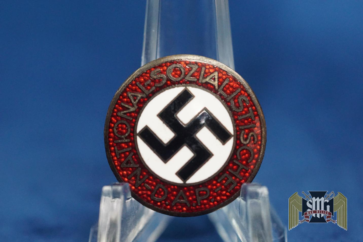 NSDAP Party Badge by M1/23 Wilhelm Borgas