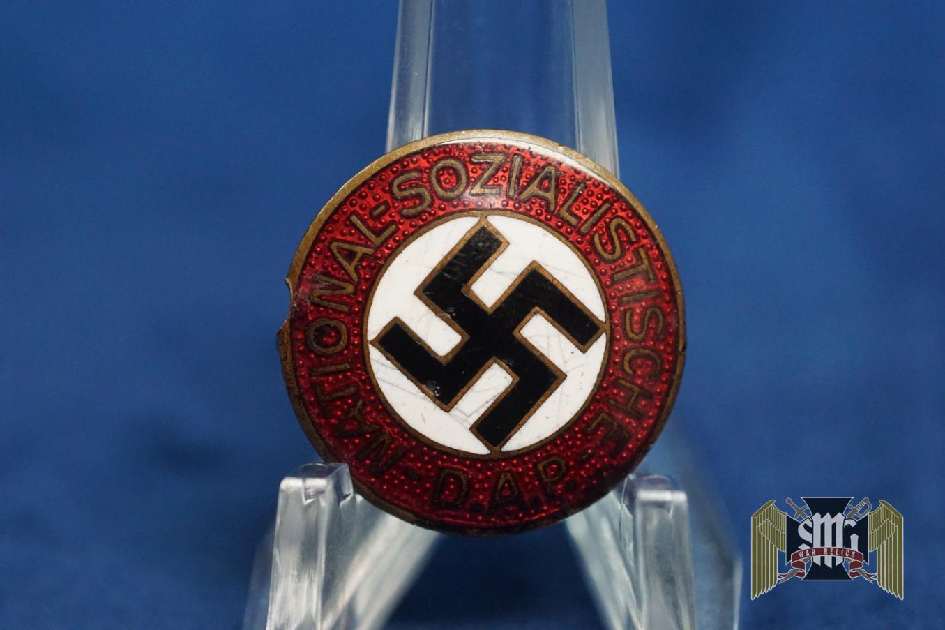 NSDAP Transitional Party Badge by 75 Broken pin
