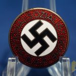NSDAP Party Badge by M1/34 Karl Wurster Buttonhole attachment