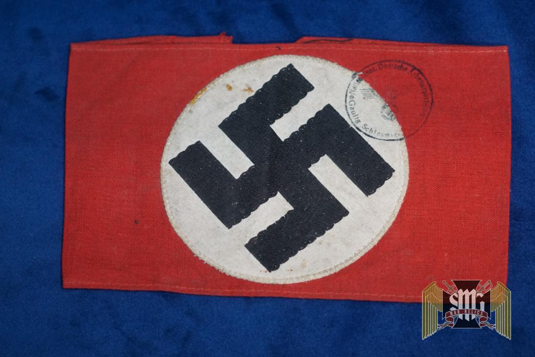 NSDAP armband Gaultg. Stamped (District Headquarters)