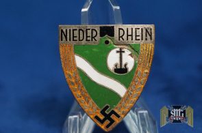 German RAD Niederrhein Traditions Cap Badge