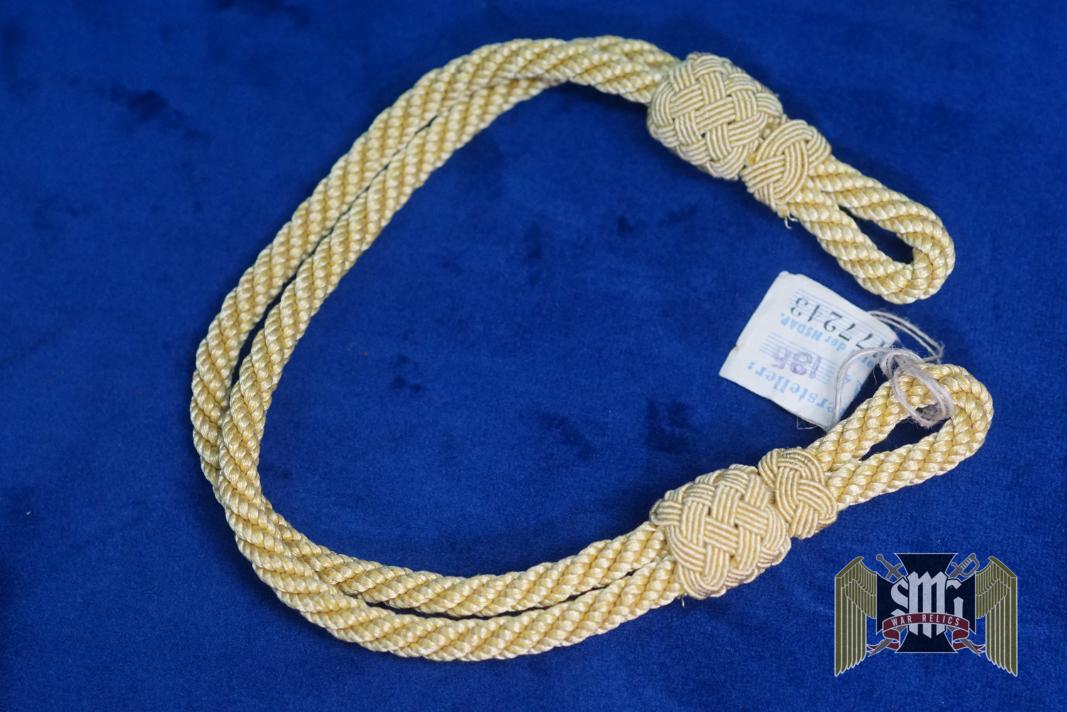 German NSDAP Visor Cap Chin Cord W/RZM Tag