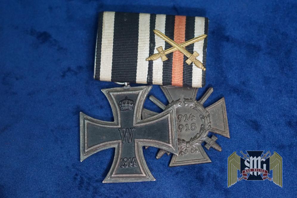 Iron cross Second Class 1914 2 pc Medal Bar