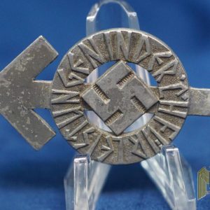 Hitler youth proficiency badge In Silver by RZM M1/34 (Karl Wurster) Replaced pin