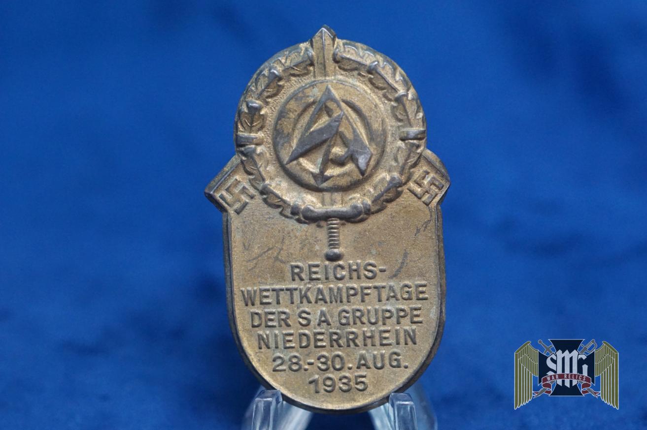 Reichswettkampftage der SA Gruppe Niederrhein Tinnie. Missing pin