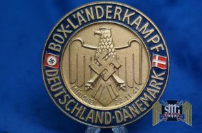 International Boxing Medallion 1941 Germany V Denmark